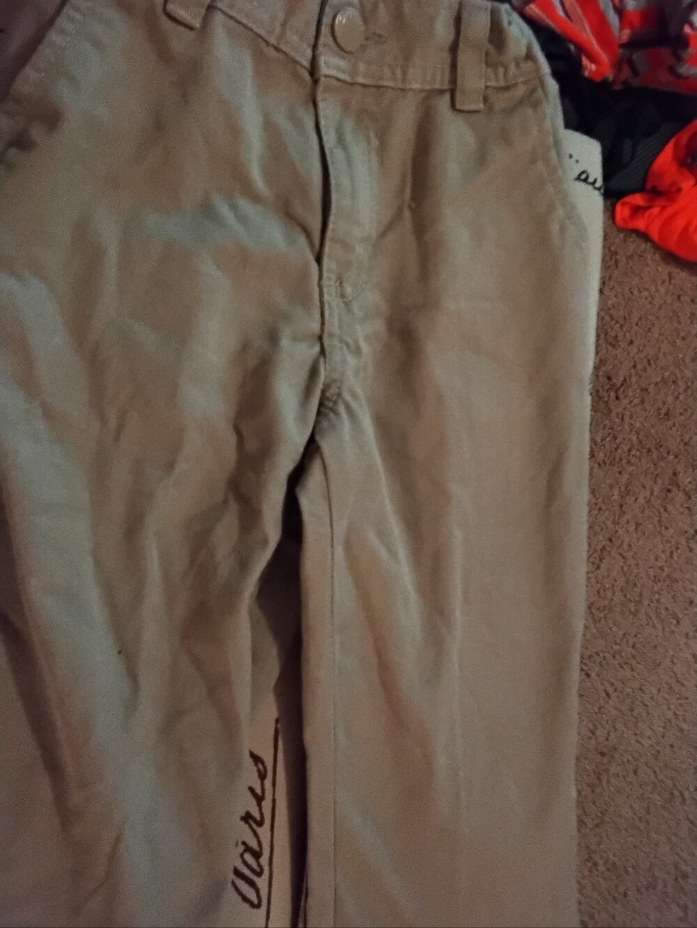 Cherokee Boy's Straight-Leg Khaki Chinos - Light Tan 2T
